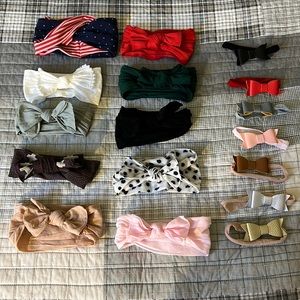 Lot of baby bling bows headbands
